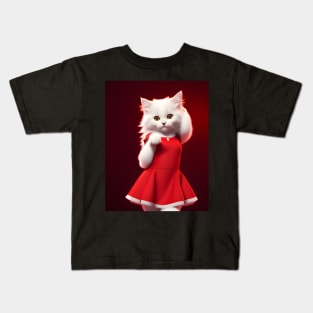 Dancing cat - Modern digital art Kids T-Shirt